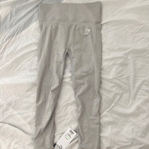 Gymshark vital boost light grey marl leggings
